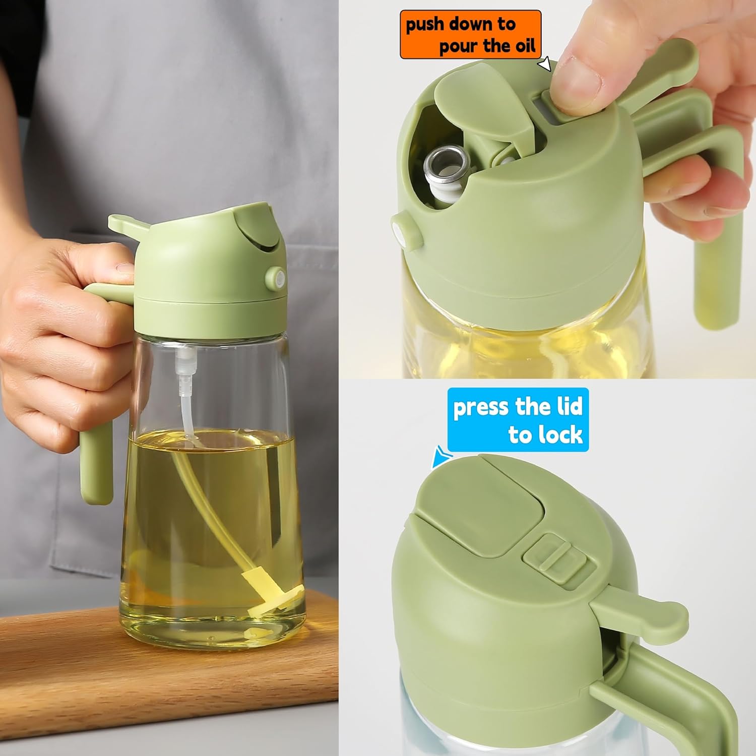 Olive Oil Dispenser & Oil Sprayer